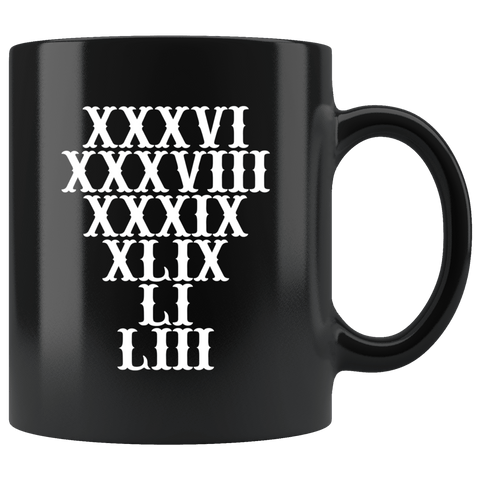 Brady GOAT Gauntlet 6th Championship Ring Mug - MVP 12 Greatest Of All Time Fan Coffee Cup - Luxurious Inspirations