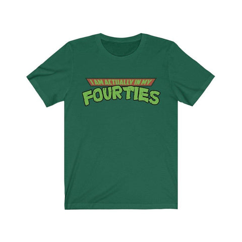 I'm Actually in My Fourties Shirt - Funny TMNT Parody Fathers Day Premium High Quality Tee T-Shirt - Binge Prints