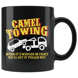 Camel Towing Service Mug - Funny Adult Humor Fun Camel Toe Coffee Cup - Luxurious Inspirations