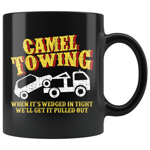 Camel Towing Service Mug - Funny Adult Humor Fun Camel Toe Coffee Cup - Luxurious Inspirations