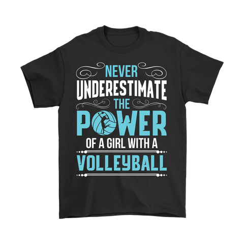 Canada  Never Underestimate The Power Of A Girl With A Volleyball Shirt - Funny Sports Tee - Luxurious Inspirations