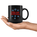 Choose Your Weapon Wisely Mug - Funny DND D&D DM Dice D20 Coffee Cup - Luxurious Inspirations