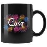 Cunt Art Fireworks Parody Mug - Funny Offensive Rude Crude Vulgar Coffee cup - Luxurious Inspirations