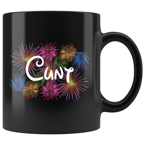 Cunt Art Fireworks Parody Mug - Funny Offensive Rude Crude Vulgar Coffee cup - Luxurious Inspirations