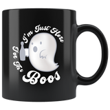I'm Just Here For The Boos Ghost Witch Halloween Costumes Children Candy Trick or Treat Makeup Mug Coffee Cup - Luxurious Inspirations