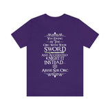 Arise Sir Orc DND Monster Canvas High Quality Tee