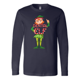 Dental Elf Christmas Long sleeve Shirt - Funny Santa's Little Helper Dentist Assistant Hygienist Unisex Tee - Luxurious Inspirations