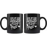 Side by side or miles apart friends are always close at heart besties bff forever love closeness coffee cup mug - Luxurious Inspirations