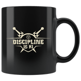 Discipline is Ki Mug - Funny Monk DND Dungeons RPG Gaming Dice Critical D20 D1 Coffee Cup - Luxurious Inspirations