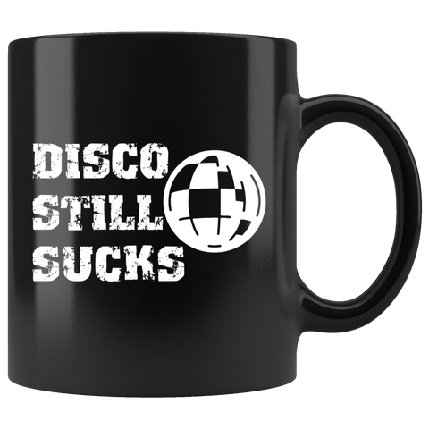 Disco Still Sucks Mug - Funny 70s Music Disco Ball Coffee Cup - Luxurious Inspirations