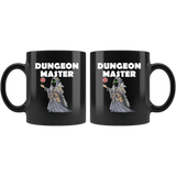 DM Dungeon Master Cat Black Mug - Funny Class DND D&D Dungeons And Dragons Coffee Cup - Luxurious Inspirations