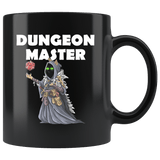 DM Dungeon Master Cat Black Mug - Funny Class DND D&D Dungeons And Dragons Coffee Cup - Luxurious Inspirations