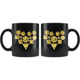 DND D20 Dice Heart Love Couples Mug - Funny RPG Critical Hit Role MMO Gaming Coffee Cup - Luxurious Inspirations