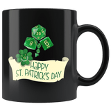 DND D20 St Patrick's Day Clover Patty Mug - Funny RPG Critical Hit Role MMO Gaming Coffee Cup - Luxurious Inspirations
