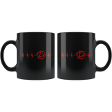 DND Dice Heartbeat Mug - Funny D&D D20 DM RPG Coffee Cup - Luxurious Inspirations