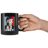 Do Not Obey Trump Double Meaning Art Mug - Funny Small Print Women's Support Nasty Coffee Cup - Luxurious Inspirations