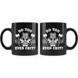 Do You Even Crit Gym Mug - DND DM D20 D1 Critical Hit Miss Fail Dice Coffee Cup - Luxurious Inspirations