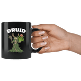 Druid Cat Black Mug - Funny Class DND D&D Dungeons And Dragons Coffee Cup - Luxurious Inspirations