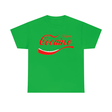 Enjoy Cocaine Parody High Quality Tee
