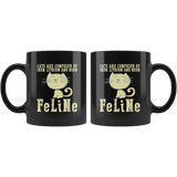Cats Are Composed Of Iron Lithium And Neon FeLiNe Coffee Cup Mug - Luxurious Inspirations
