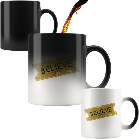 Believe Express Ticket For Santa 2019 Mug Polar Edition Coffee Cup - Luxurious Inspirations