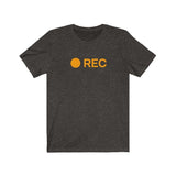 Rec Record Button Hub Parody Adult Joke High Quality T-Shirt - Binge Prints