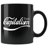 Enjoy Capitalism Parody Mug - Funny Surveillance Conscious Disaster Late of gore Coffee Cup - Luxurious Inspirations