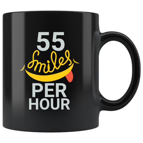 55 smiles per hour muscles happy optimistic lips calories coffee cup mug - Luxurious Inspirations