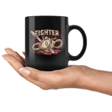 Fighter Dice D20 DND Mug - Critical Rage D&D RPG Coffee Cup - Luxurious Inspirations