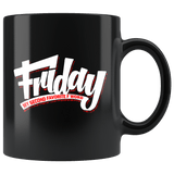Friday My Second Favorite F Word Mug - Funny Work School Offensive Adult Joke Coffee Cup - Luxurious Inspirations