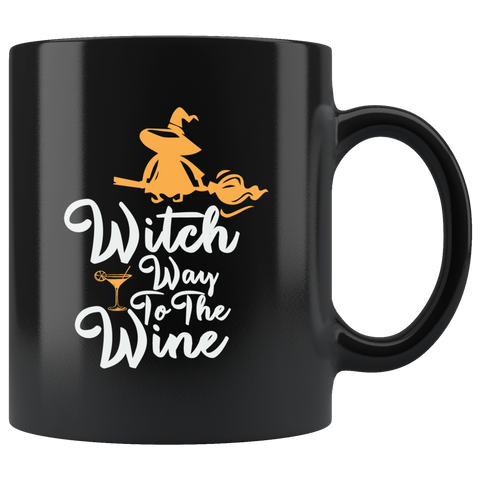 Witch Way To The Wine Ghost Costumes Children Candy Trick or Treat Makeup Mug Coffee Cup - Luxurious Inspirations