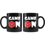 Game On Mug - Funny DND D20 Dice Critical Hit Roleplay Gaming Coffee Cup - Luxurious Inspirations