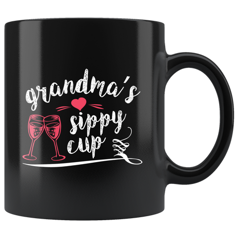 Grandma's sippy cup wine alcohol feel good drink happy hour coffee cup mug - Luxurious Inspirations