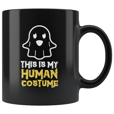 This Is My Human Costume Ghost Witch Halloween Children Candy Trick or Treat Makeup Mug Coffee Cup - Luxurious Inspirations