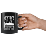 Newton's 1st Law A Body At Rest Wants To Stay At Rest Coffee Cup Mug - Luxurious Inspirations