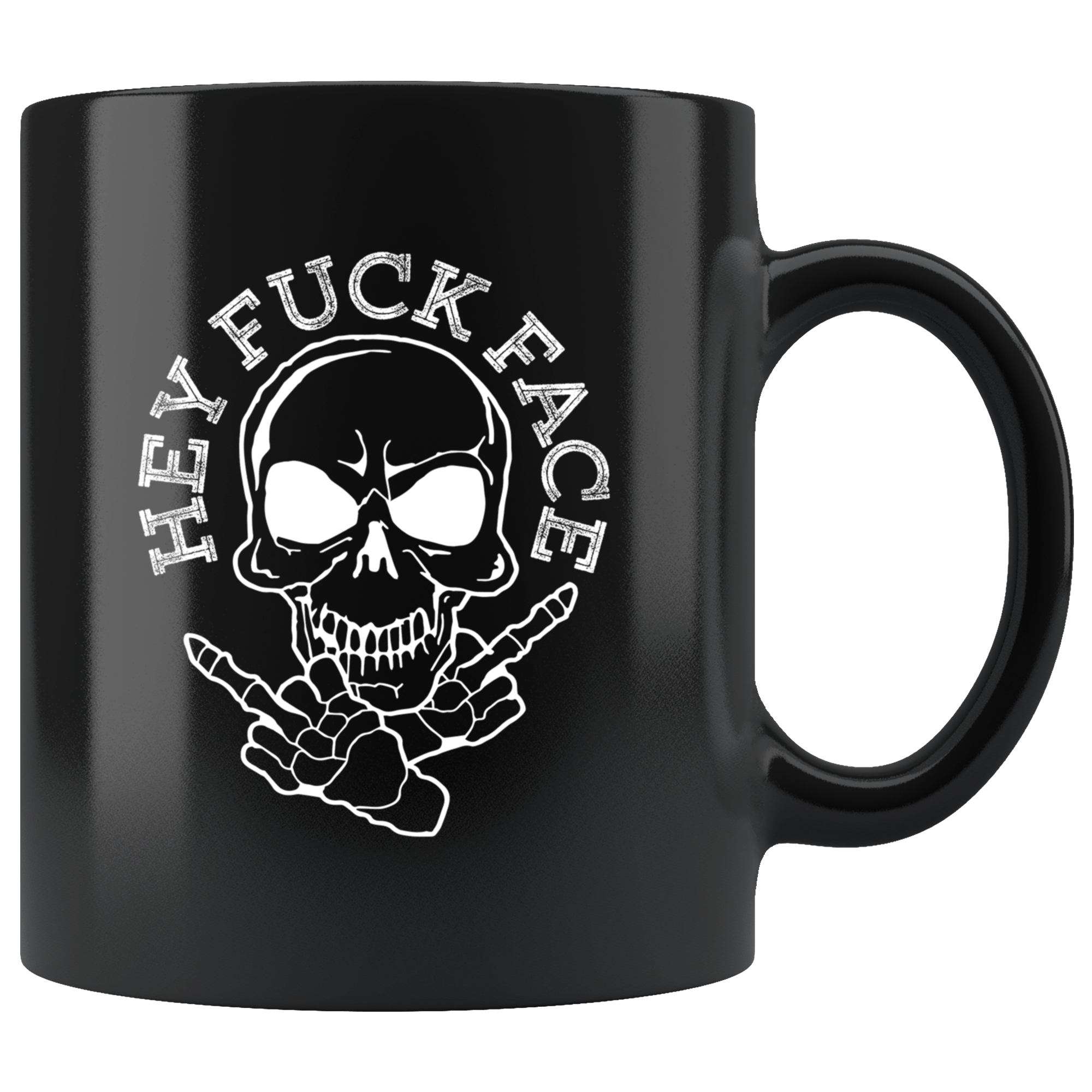 Funny Skull Dodgers Front & Back Coffee Mug