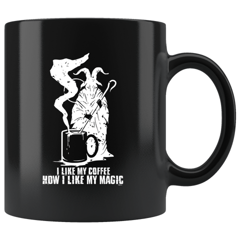 I Like My Coffee Like I Like My Magic Mug - Funny Black Magic Halloween Coffee Cup - Luxurious Inspirations
