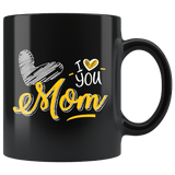 I Love You Mom Mug - Cute Heart Drawing Mother's Day Mama Mere Maman Madre Coffee Cup - Luxurious Inspirations