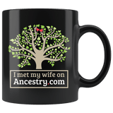 I Met My Wife On Ancestry.com Mug - Funny Offensive Adult Humor Coffee Cup - Luxurious Inspirations