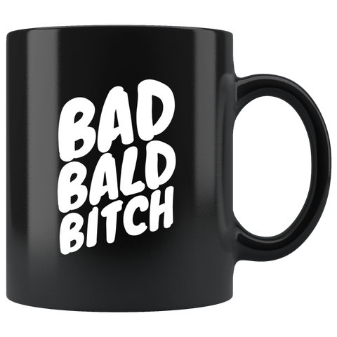 Bad bald bitch cancer wigs scarfs hair loss chemotherapy radiation strong coffee cup mug - Luxurious Inspirations