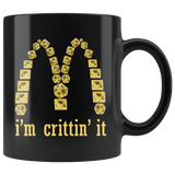 I'm Crittin' It Parody DND Mug - Funny D20 Critical Joke Coffee Cup - Luxurious Inspirations