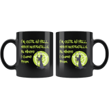 I'm Cute As Hell Which Is Where I Came From Mug - Funny Gothic Halloween Spell Magic Black Coffee Cup - Luxurious Inspirations