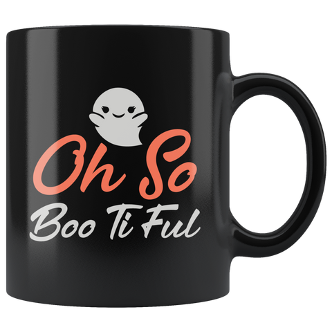 Oh So BooTiFul Halloween Witches Ghost Costumes Children Candy Trick or Treat Makeup Mug Coffee Cup - Luxurious Inspirations