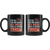 It's All Fun And Games Until Someone Fails A Saving Throw Funny DND RPG Tabletop Mug - Black Coffee Cup - Luxurious Inspirations