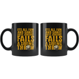 It's All Fun And Games Until Someone Fails A Saving Throw Mug - Funny DND D&D Coffee Cup - Luxurious Inspirations