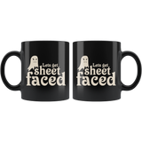 Let's Get Sheet Faced Ghost Witch Halloween Costumes Children Candy Trick or Treat Makeup Mug Coffee Cup - Luxurious Inspirations