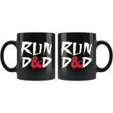 Run DND rpg d20 d2 critical hit miss dice coffee cup mug - Luxurious Inspirations