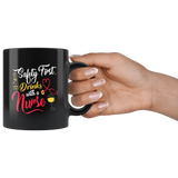 Safety first drinks with a nurse bar club alcohol spirits cocktails hospitals coffee cup mug - Luxurious Inspirations