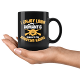 I enjoy long romantic walks to the shooting range guns firearms riffles rights bull eye target coffee cup mug - Luxurious Inspirations