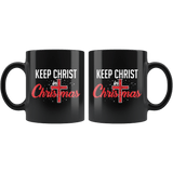 Keep Christ In Christmas Mug - Christian Church Religious Holidays Coffee Cup - Luxurious Inspirations